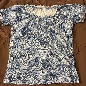 Jason Maxwell floral blue top